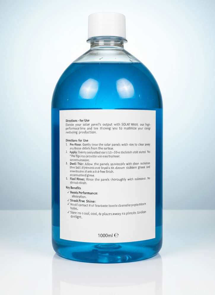 Solar Wash – Professional Solar Panel Cleaner (1000ml)